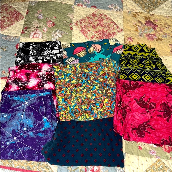 Leggings Lot  Lularoe tall and curvy and size Large Agnes & Dora - Picture 1 of 5
